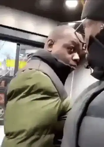 person giving a suspicious stare